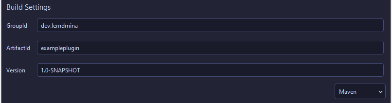 Specifying Build Settings